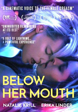 Below her mouth